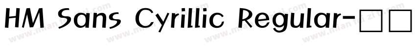 HM Sans Cyrillic Regular字体转换